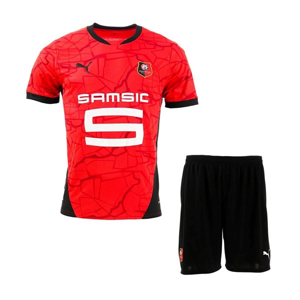 Camiseta Stade Rennais Replica Primera Ropa Niño 2024/25